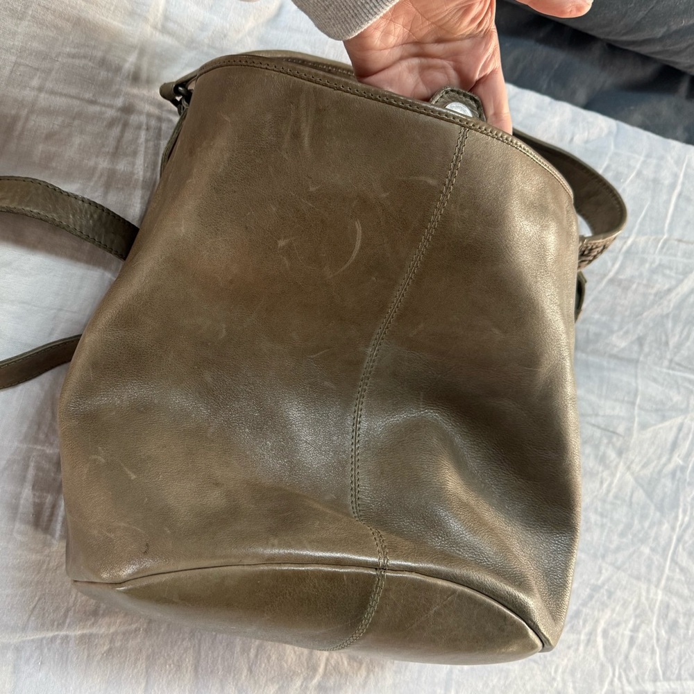 Olive Green Bucket Bag - Picture 9 of 13